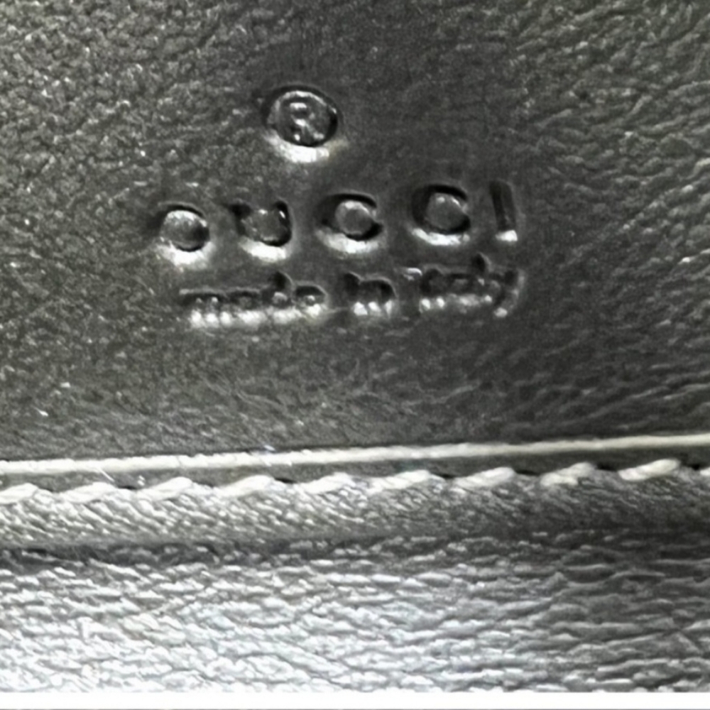 Gucci Guccissima Black GG Logo Coated Canvas Long Wallet - Picture 15 of 16